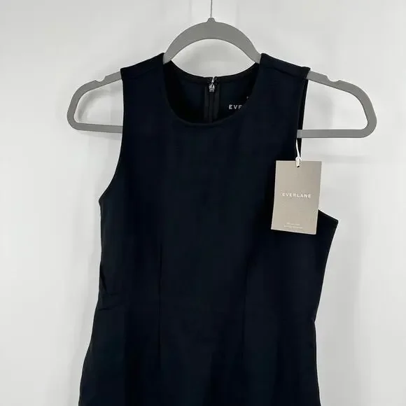 navy blue dress for baby girl Vintage 90s Coco Chanel Boutique Black Dress Womens 4 Wool Made in France main image 0
